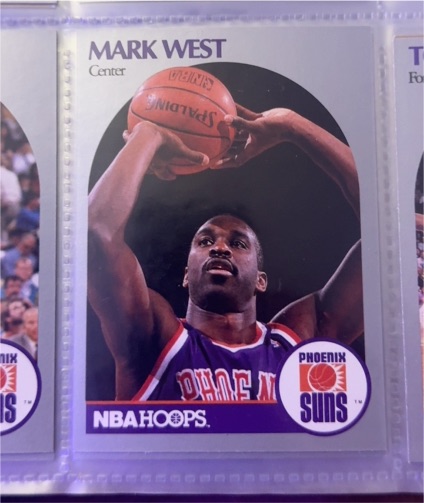 1990-91 NBA Hoops #242 Mark West — front