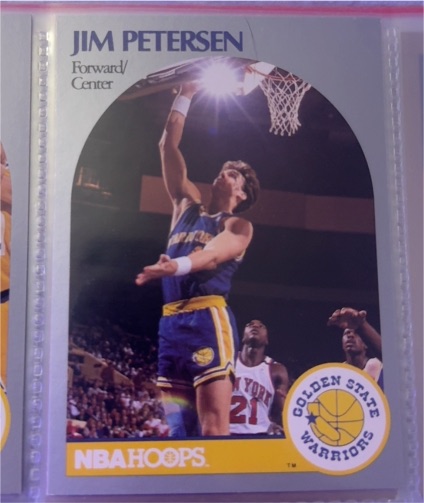1990-91 NBA Hoops #117 Jim Petersen — front