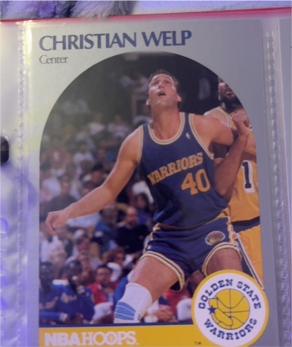 1990 NBA Hoops #122 Christian Welp — front
