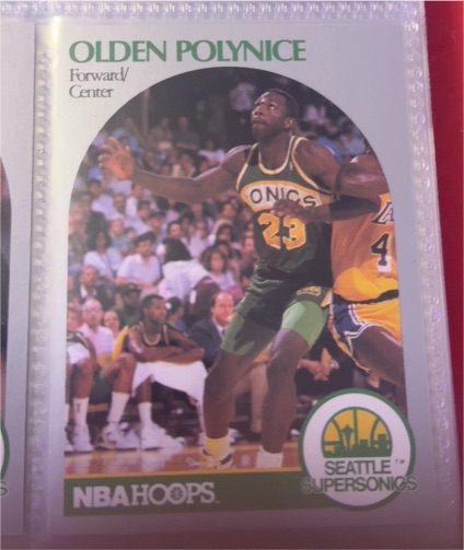 1990-91 NBA Hoops #283 Olden Polynice — front