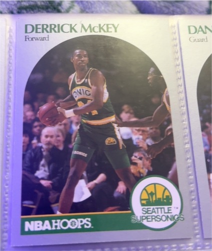 1990-91 NBA Hoops #281 Derrick McKey — front