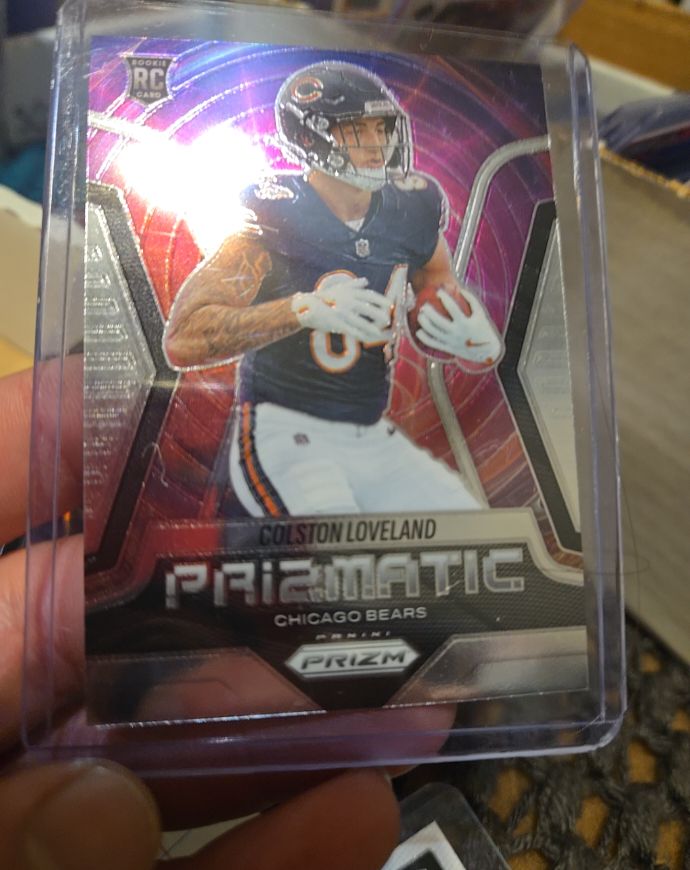 2025 Panini Prizm #20 Colston Loveland Prizmatic Chicago Bears — front
