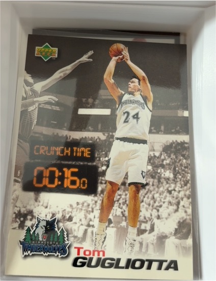 1997 Upper Deck Crunch Time #CT39 Tom Gugliotta — front