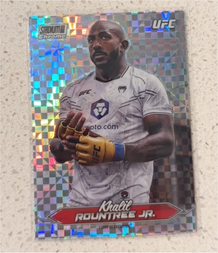 2025 Topps Stadium Club UFC Chrome #C-74 Khalil Rountree Jr. — front