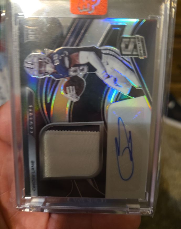 2020 Panini Spectra #210 Tee Higgins Rookie Patch Autograph — front
