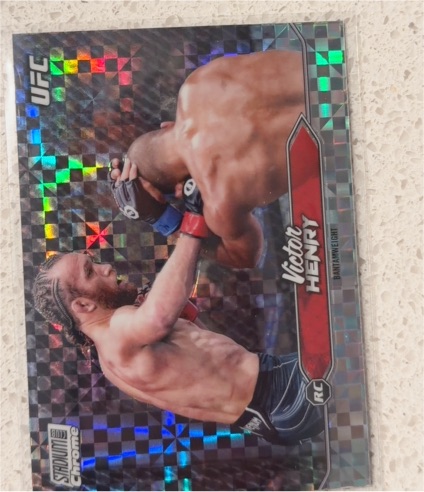 2025 Topps Stadium Club UFC Chrome #C-153 Victor Henry — front