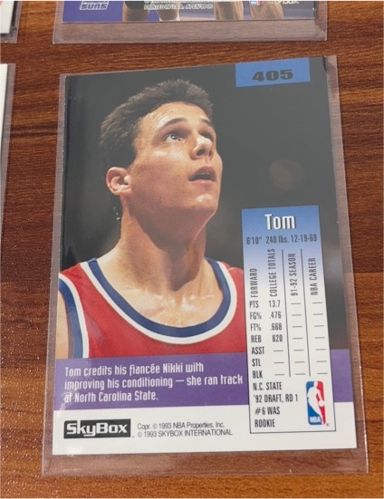 1992-93 SkyBox #405 Tom Gugliotta — front