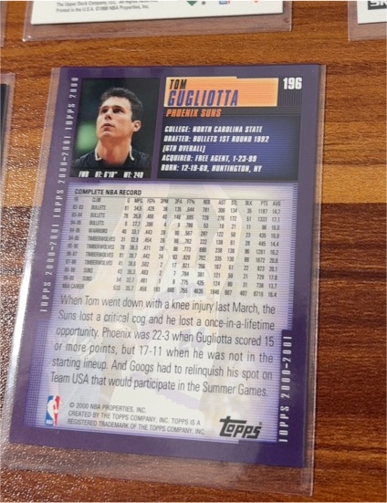 2000-01 Topps #196 Tom Gugliotta — front