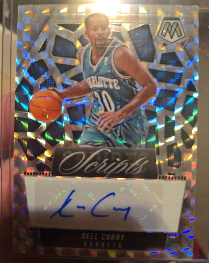 2024-25 Panini Mosaic Scripts #MS-DEL Dell Curry — front
