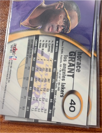 2000 Fleer E-X #40 Horace Grant — front