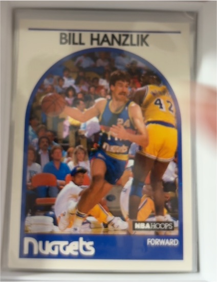 1989-90 NBA Hoops #129 Bill Hanzlik Denver Nuggets — front