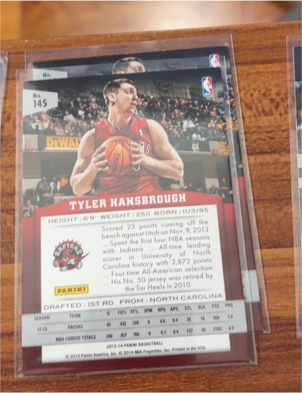 2013-14 Panini #145 Tyler Hansbrough — front