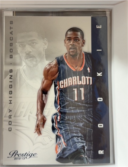 2012-13 Panini Prestige #187 Cory Higgins Rookie Charlotte Bobcats — front