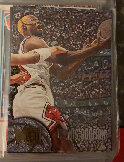 1995-96 Fleer Metal #134 Dennis Rodman — front