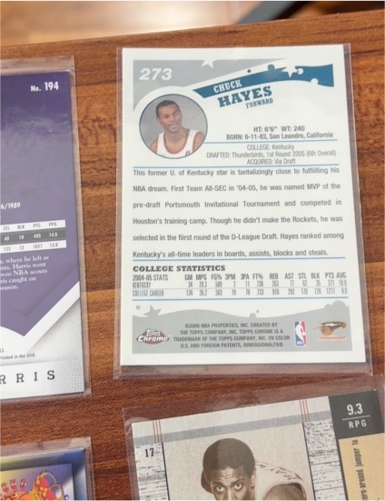 2006 Topps Chrome #273 Chuck Hayes — front