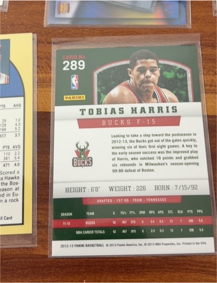 2012-13 Panini #289 Tobias Harris — front