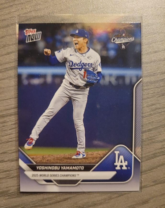 2025 Topps Now #WS-10SP Yoshinobu Yamamoto — front