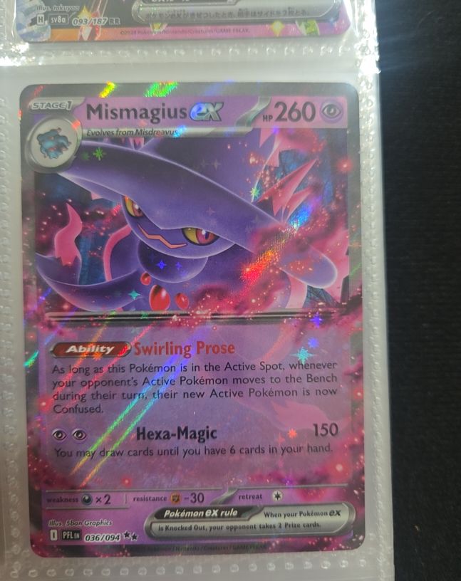 2011 Pokémon ME02 #036 Mismagius EX Phantasmal Flames — front