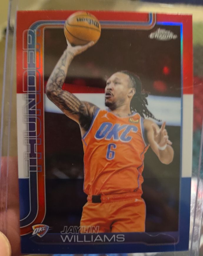 2025-26 Topps Chrome #105 Jaylin Williams — front