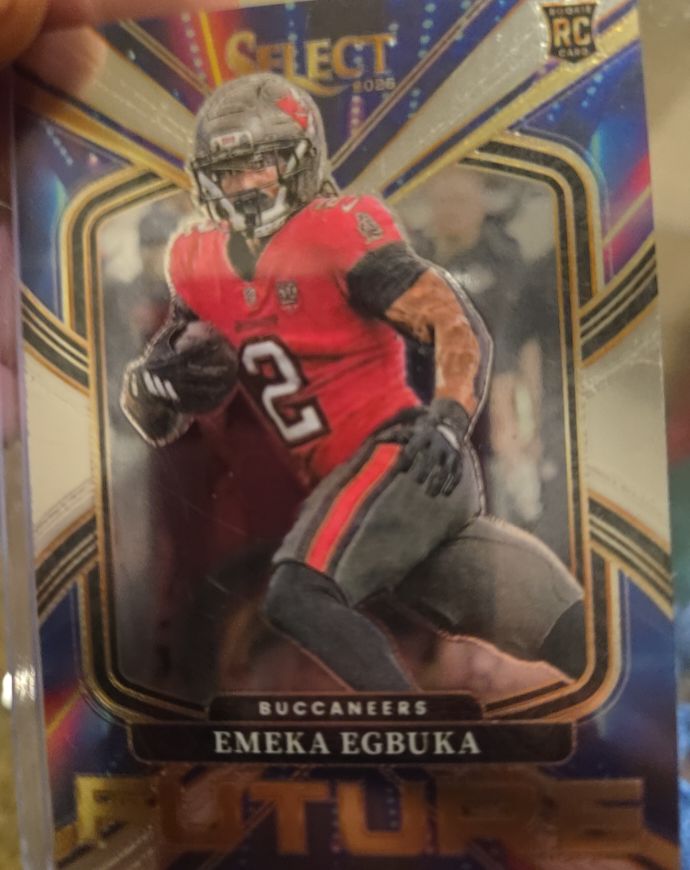 2025 Panini Select #24 Emeka Egbuka Future Insert Buccaneers Rookie — front