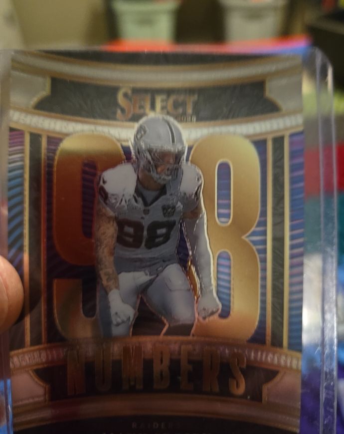 2025 Panini Select #11 Maxx Crosby Numbers — front