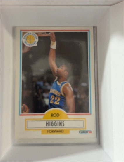 1990 Fleer #64 Rod Higgins — front