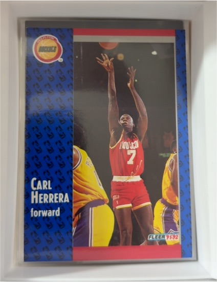 1991-92 Fleer #290 Carl Herrera — front