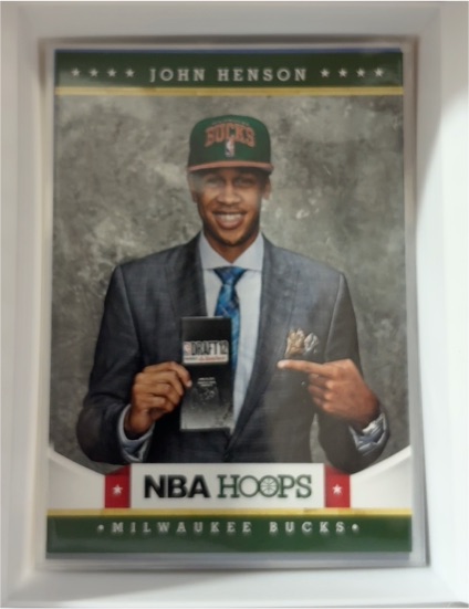 2012-13 Panini NBA Hoops #287 John Henson Rookie Milwaukee Bucks — front