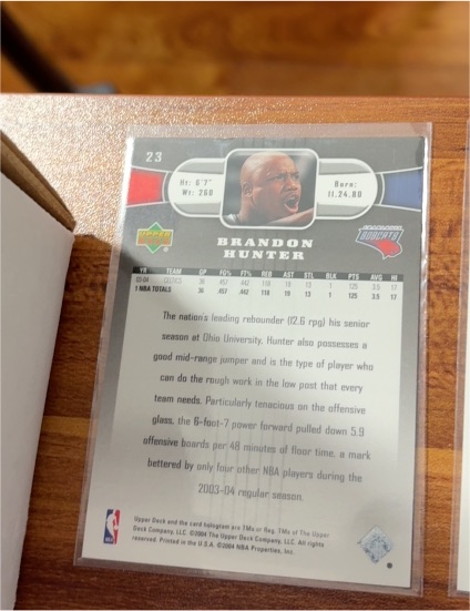 2003-04 Upper Deck #23 Brandon Hunter — front