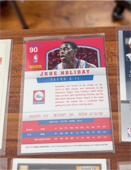 2013 Panini Basketball #90 Jrue Holiday — front