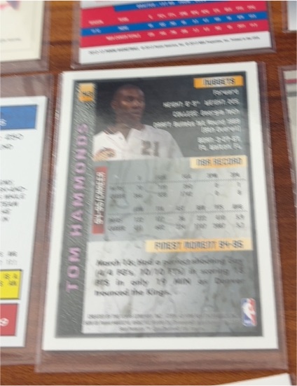 1993-94 NBA Hoops #326 Tom Hammonds — front