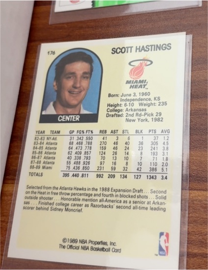1989-90 NBA Hoops #176 Scott Hastings — front
