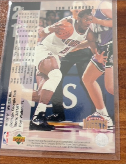1994-95 Upper Deck #241 Tom Hammonds — front