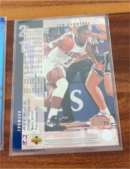 1994-95 Upper Deck #113 Tom Hammonds — front