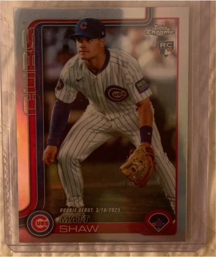 2025 Topps Chrome Update #USC135 Matt Shaw — front