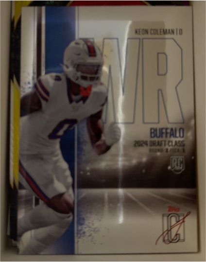 2024 Topps Signature Class #73 Keon Coleman RC Buffalo Bills — front