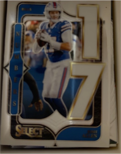 2024 Panini Select #10 Josh Allen Select Numbers — front