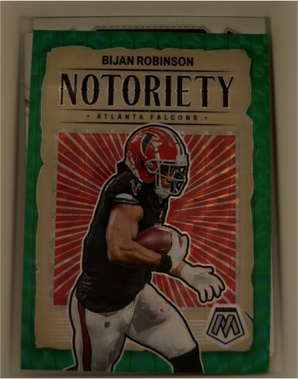 2024 Panini Mosaic #11 Bijan Robinson Notoriety Atlanta Falcons — front