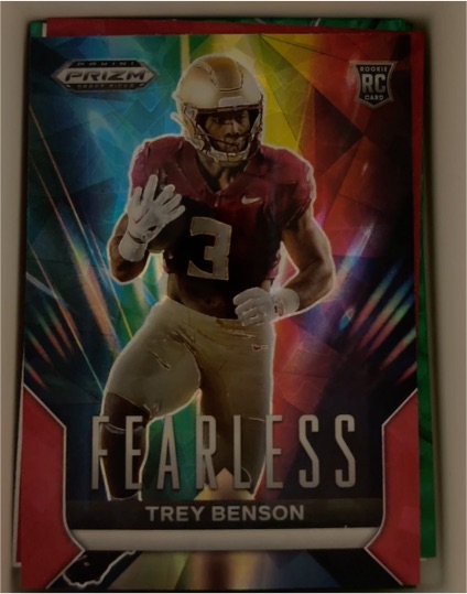 2024 Panini Prizm Draft Picks Fearless #F-TB Trey Benson — front