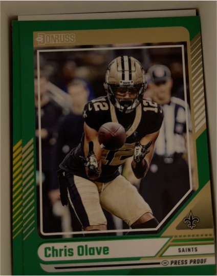 2024 Donruss #33 Chris Olave Press Proof Green — front