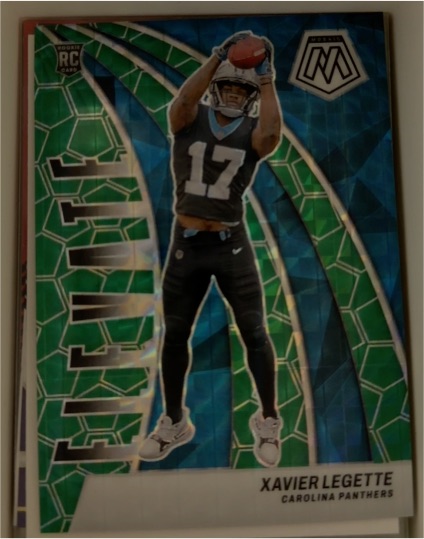 2024 Panini Mosaic #10 Xavier Legette Elevate Green Mosaic Prizm Rookie — front