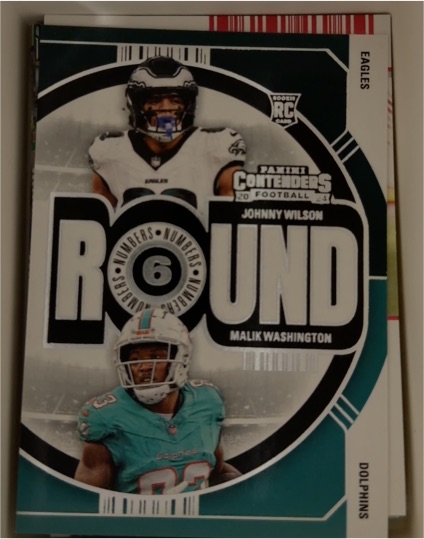 2024 Panini Contenders #20 Johnny Wilson / Malik Washington Round Numbers — front