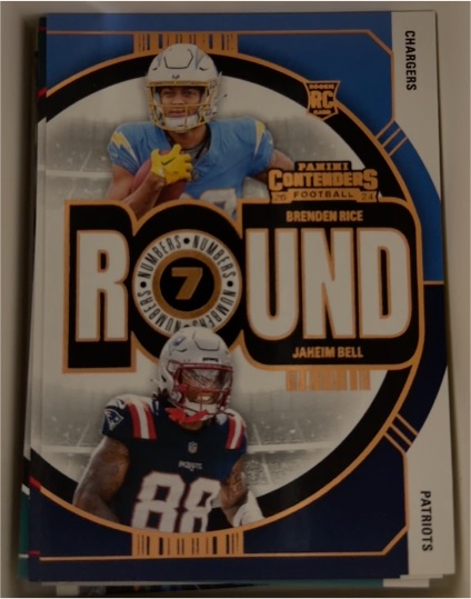 2024 Panini Contenders Round Numbers #22 Brenden Rice, Jaheim Bell — front