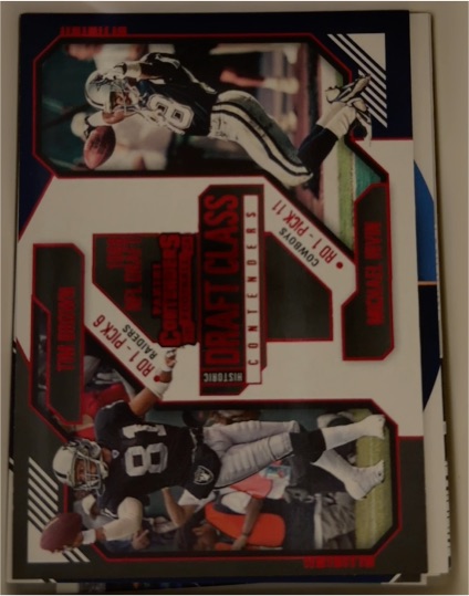 2024 Panini Contenders Historic Draft Class #10 Tim Brown/Michael Irvin — front