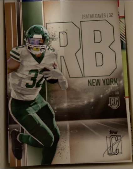 2024 Topps Signature Class #164 Isaiah Davis Rookie New York Jets — front