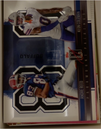 2024 Topps Signature Class Paramount Pairings #PP-15 Andre Reed / Keon Coleman — front