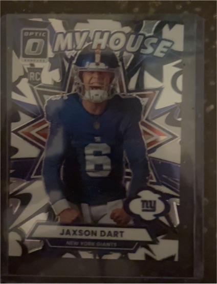 2025 Panini Donruss Optic #2 Jaxson Dart My House Rookie Insert — front