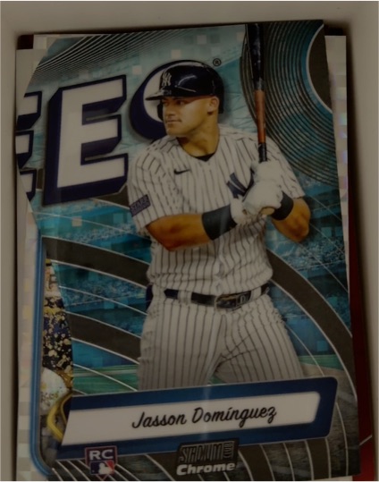 2024 Topps Stadium Club Chrome Triumvirates #TRI-9 Jasson Dominguez — front
