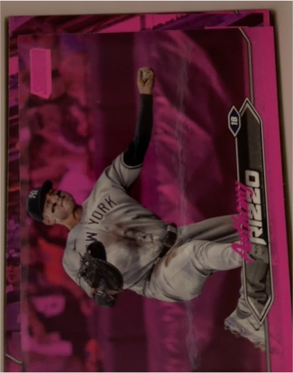 2024 Topps Stadium Club #116 Anthony Rizzo Pink Foil — front