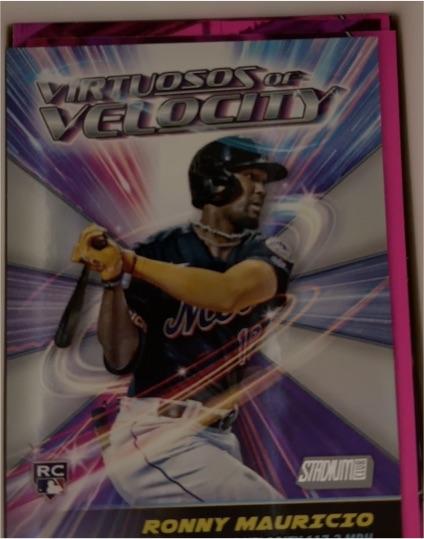 2024 Topps Stadium Club #VV-22 Ronny Mauricio Virtuosos of Velocity RC — front